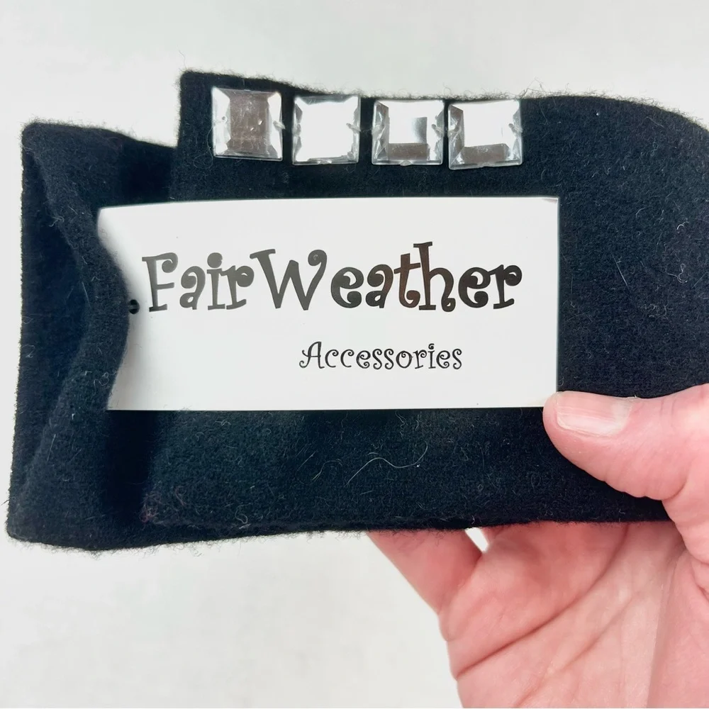 FairWeather Accessories Black Wool Gloves NWT